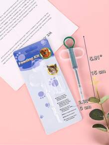 1pc Random Color Pet Medicine Feeder - Multicolor - View 7