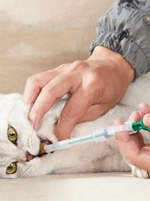 1pc Random Color Pet Medicine Feeder - Multicolor - View 8