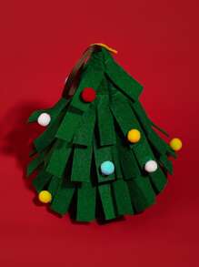 Christmas Tree Design Pet Bed - Green - View 2