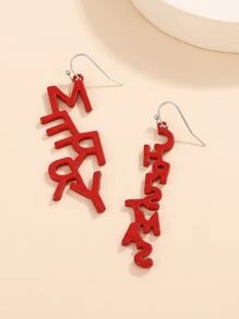 Bông tai lủng lẳng - Đỏ - Xem 4