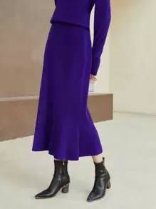 MOTF PREMIUM 100% WOOL MERMAID KNIT SKIRT