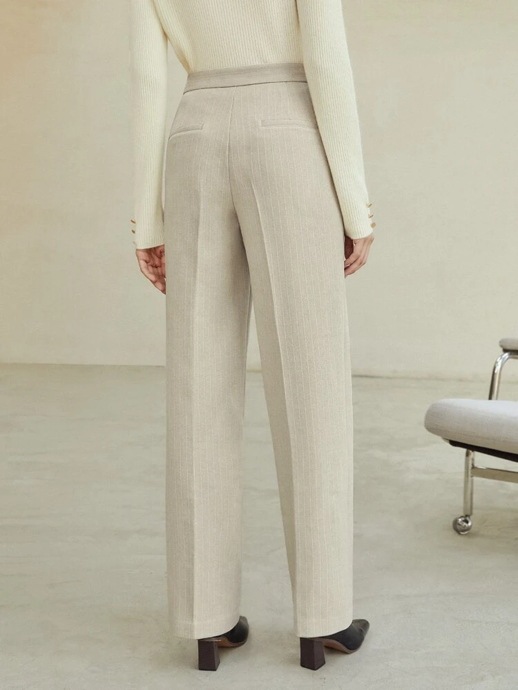 VISCOSE RELAXED FIT SUIT PANTS