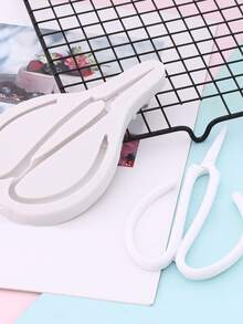 1 pieza Tijeras en forma de DIY Molde de silicona - Blanco - Ver 1