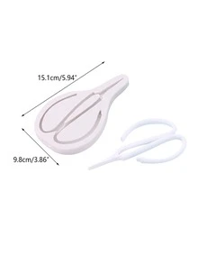 1 pieza Tijeras en forma de DIY Molde de silicona - Blanco - Ver 3