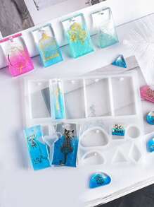 1pc Geometric Shaped DIY Silicone Mold - White - View 2