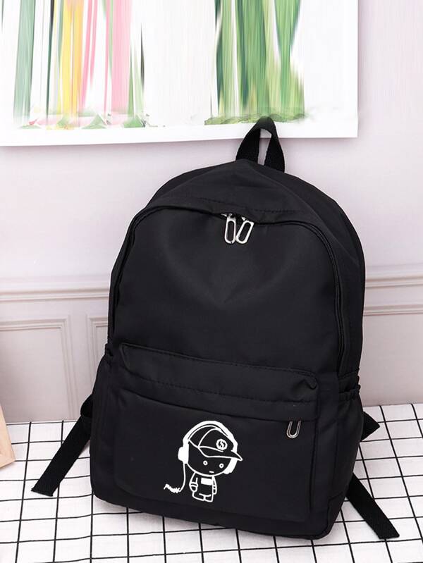 Herren figurativer grafischer lässiger Schulranzen, Schultasche, Schulrucksack für Schule, Tagesrucksack, Laptoptasche, Computertasche, Büchertasche, Rucksack, Umhängetasche, Reisetasche, Sporttasche, Collegetasche, High School Geschenke, Graffiti-Muster, multifunktionaler modischer lässiger Rucksack, Urlaubstasche, Geschenke, schwarze Tasche, Camping, Schulanfang, Strandtasche, Urlaub, Laptoptasche, Sommertasche, Frühlingsferien, Herrentasche, Rucksack, Reisenotwendigkeiten, große Tasche, Schulbedarf, neue Lebensdinge für Studenten, unentbehrliche Herrenartikel