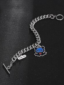 Men Ghost Charm Bracelet - Multicolor - View 2