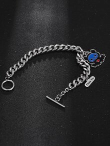 Men Ghost Charm Bracelet - Multicolor - View 5