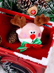 Christmas 1pc Random Santa Claus Design Pet Chew Toy - Multicolor - View 6