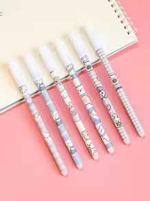 6入組卡通圖案中性筆
