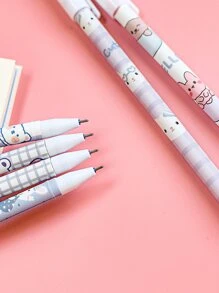 6入組卡通圖案中性筆