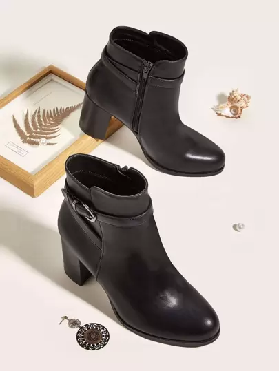 Women's Autumn/Winter New Black & Beige Short Boots, Perfect With Cardigan/Sweaters Casual Shoes,Boots For Women