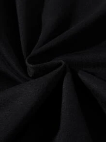 Aesthetic Post--Men Patch Detail Drop Shoulder Sweatshirt - Black - View 3