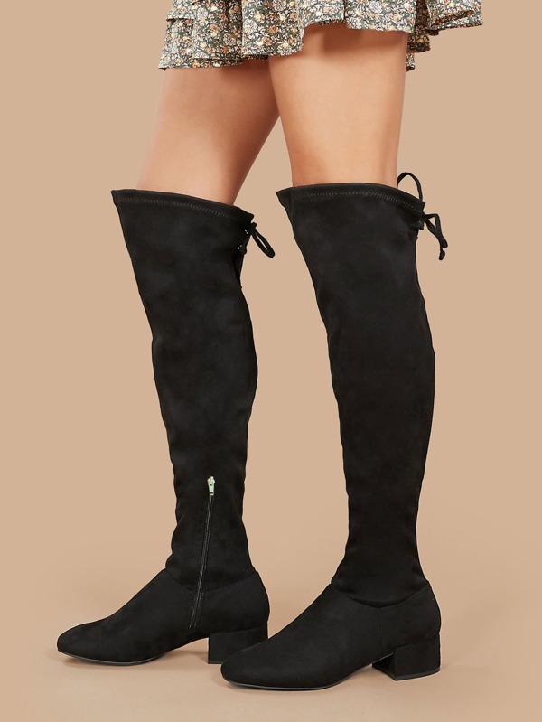 Lace Up Above Knee Riding Boots SHEIN USA