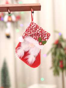 Christmas Stocking Hanging Decoration - Multicolor - View 2