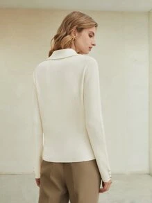 MOTF PREMIUM 100% CASHMERE TURTLENECK JUMPER - Beige - View 7