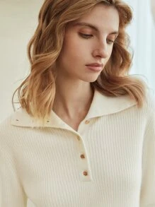 MOTF PREMIUM 100% CASHMERE TURTLENECK JUMPER - Beige - View 3