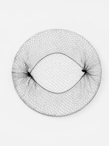 8pcs Solid Hair Bun Net - Black - View 4