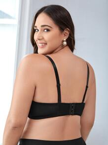 Sujetador push up con lazo delantero - Negro - Ver 2