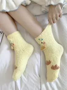 Duck Decor Crew Socks, Fall Socks
