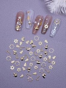 1入組聖誕混合美甲飾品