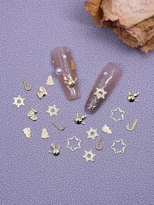 1入組聖誕混合美甲飾品