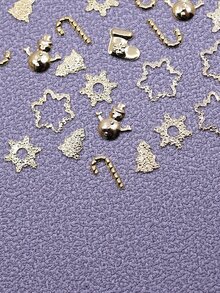 1入組聖誕混合美甲飾品