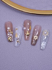1入組聖誕混合美甲飾品