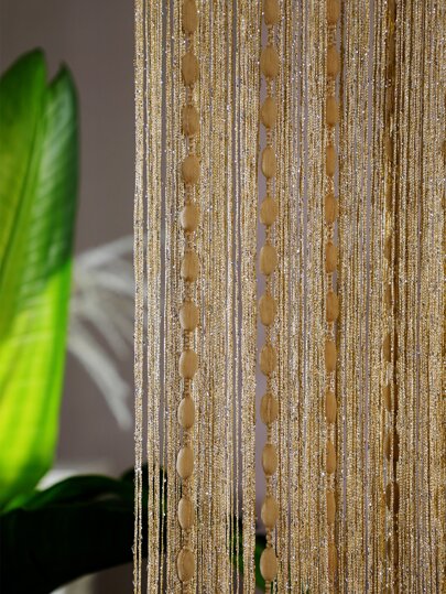 1 pieza Cortina de puerta con diseño de cuenta