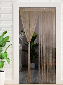 1pc Bead Decor Door Curtain