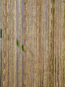 1pc Bead Decor Door Curtain