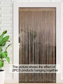 1pc Bead Decor Door Curtain