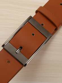 Ceinture à boucle rectangulaire pour hommes, décontractée pour l'été, scolaire, professionnelle, petit ami, mari, père, cadeau pour hommes, port quotidien, mode, adolescent, extérieur, vacances, athlétique, voyage, rue, bohème, vintage