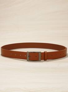 Ceinture à boucle rectangulaire pour hommes, décontractée pour l'été, scolaire, professionnelle, petit ami, mari, père, cadeau pour hommes, port quotidien, mode, adolescent, extérieur, vacances, athlétique, voyage, rue, bohème, vintage