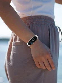 Kids Oval Dial Electronic Watch - White - View 6