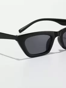 1Pair Women Acrylic Frame Tinted Lens Fashion Glasses For Daily Life Sunglasses Beach Sun Glasses Beach Accessories For Women Sun Glasses Sunglasses Shades Basics And Suit For Sweater Jeans Sweatpants Hoodie Jackets Dress And Long Sleeve Shirt Fashionable Shade Elegant Outfit Family Outings Travel Vacation Holiday For Summer Beach Vacation,Outdoor,Travel - Dark Grey - View 5