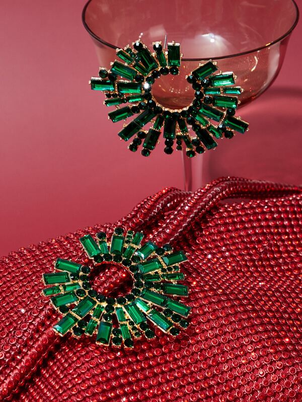 SHEIN SXY Rhinestone Decor Stud Earrings SHEIN USA