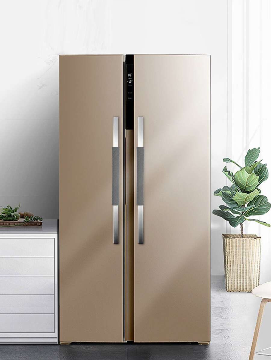 2入組素色冰箱門把手套 - 灰色 - 查看 1