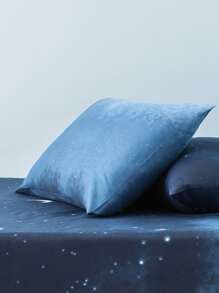 Galaxy Print Fitted Sheet Set Without Filler - Multicolor - View 2