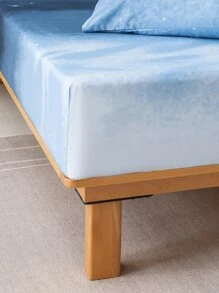 Galaxy Print Fitted Sheet Set Without Filler - Multicolor - View 6