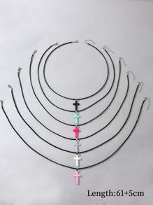 Vòng cổ 6 chiếc thời trang và phổ biến dành cho nam giới để làm quà tặng trang sức và cho vẻ ngoài sành điệu - Nhiều màu - Xem 3