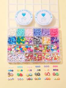 1set Heart & Flower Design DIY Jewelry Accessory - Multicolor - View 1