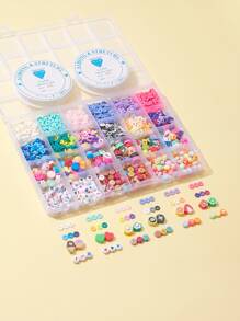 1set Heart & Flower Design DIY Jewelry Accessory - Multicolor - View 4