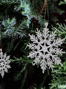 40pcs Christmas Snowflake Shaped Wall Hanging - Multicolor - View 6