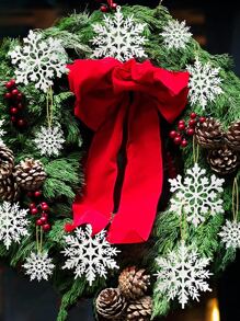 40pcs Christmas Snowflake Shaped Wall Hanging - Multicolor - View 7