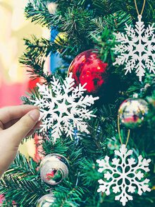 40pcs Christmas Snowflake Shaped Wall Hanging - Multicolor - View 8