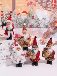 1pc Christmas Santa Claus Design Random Decoration Craft - Multicolor - View 2