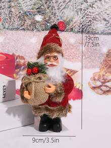 1pc Christmas Santa Claus Design Random Decoration Craft - Multicolor - View 4