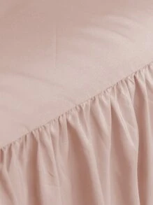 1 pieza Falda de cama, ropa de cama, sábana suave y transpirable con volante y banda elástica, sueño cómodo, ligera y elegante, textura suave como una nube, se ajusta a camas individuales, dobles, queen y king, lavable a máquina, decoración de estilo princesa para la habitación - Rosa vieja - Ver 6