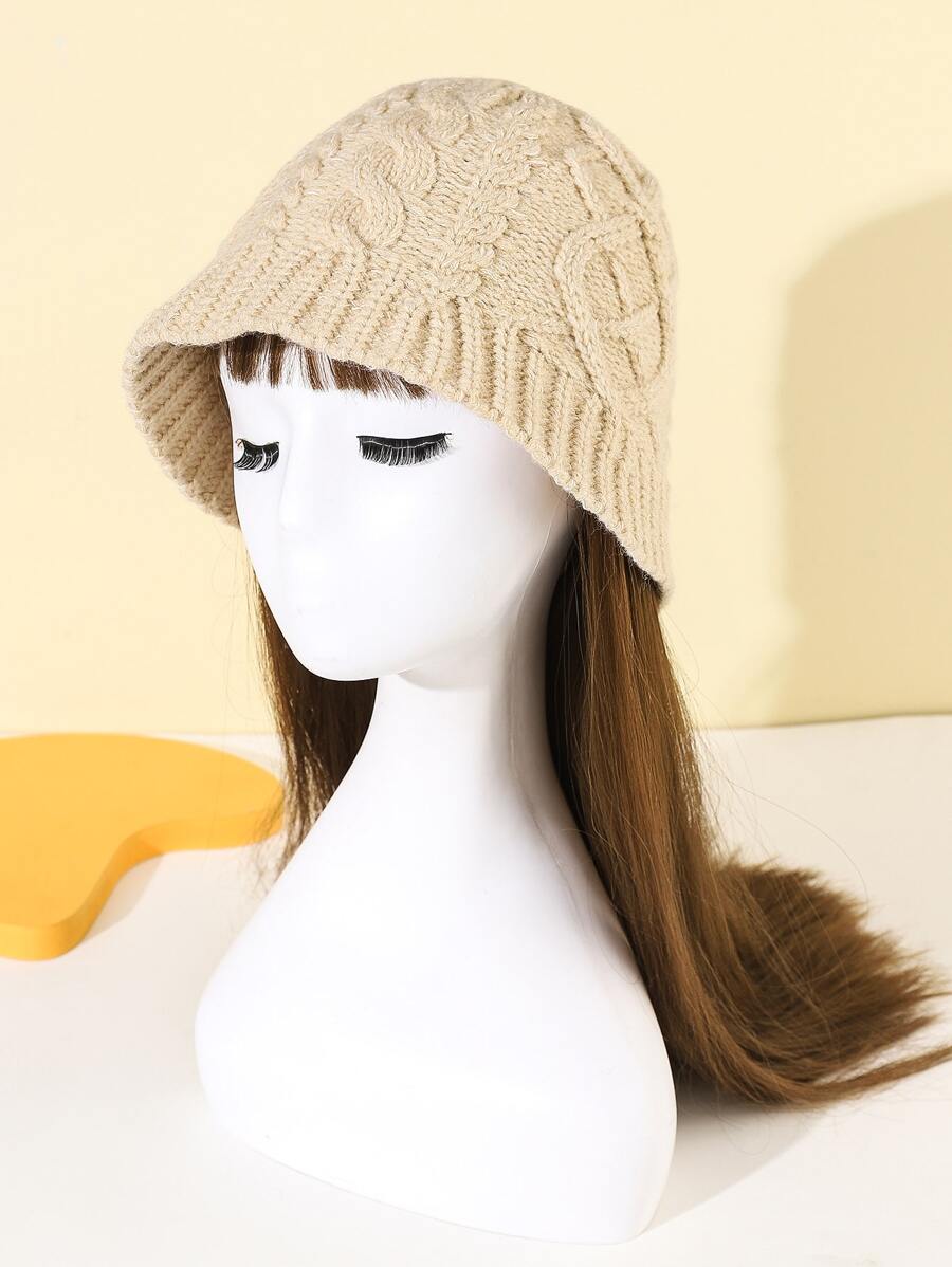 Solid Bucket Hat - Beige - View 1